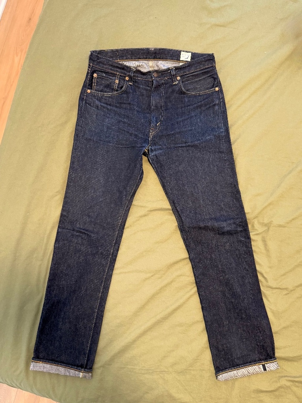 orSlow 107 Ivy Fit Selvedge Denim – One Wash – Size 2 – Made in Japan